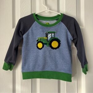 John Deere Green and Blue Tractor Hoodie
